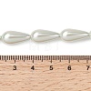 Electroplate Opaque Glass Imitation Pearl Beads Strands EGLA-H113-09A-03-4