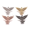 Brass Micro Pave Clear Cubic Zirconia Pendants ZIRC-L075-66A-1