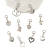 20Pcs 10 Styles Alloy Pendant Decorations HJEW-YW00496-2