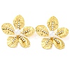 304 Stainless Steel Flower Stud Earrings for Women EJEW-U023-04G-02-2