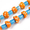 Handmade Lampwork Beads Strands LAMP-N024-09G-2