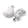 Natural Howlite Pendants G-F820-02J-01-3