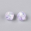 Transparent Spray Painted Glass Beads EGLA-N018-4mm-02-3