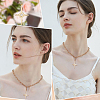 5Pcs Brass Micro Pave Clear Cubic Zirconia Pendants ZIRC-BBC0002-12-5