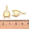 304 Stainless Steel Pendant Cabochon Settings STAS-T067-07G-3