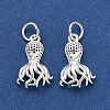 925 Sterling Silver Hollow Pendants STER-P071-01S-2