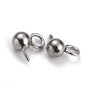 Non-Tarnish 304 Stainless Steel Ball Post Stud Earring Findings STAS-Z035-02P-A-2