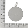 Non-Tarnish 201 Stainless Steel Pendant Cabochon Settings STAS-L279-009P-3