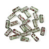 Picasso Transparent Glass Bugle Beads SEED-N010-02K-1