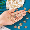  32Pcs 8 Styles Alloy Pave Clear Cubic Zirconia Connector Charms FIND-TA0003-09-6