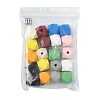 20Pcs 10 Colors Wood Beads WOOD-FS0002-58-8