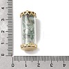 Glass Tube with Natural Green Aventurine Chip Beads Inside Pendants LS-FIND-B054-01G-03-3