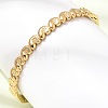 304 Stainless Steel Heart Hinged Cuff Bangles for Women SA-CBAF851-04G-3