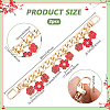 2Pcs 2 Styles Aluminum Chains Bag Extender Chains HJEW-PH02050-2