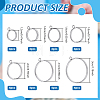 28Pcs 7 Styles Stainless Steel Pendants STAS-GA0002-35-2