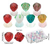 35Pcs 7 Style Handamde Bumpy Lampwork Beads LAMP-CD0001-11-3