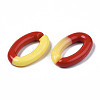 Two Tone Opaque Acrylic Linking Rings OACR-S038-035D-3