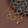 304 Stainless Steel 14MM Ring Link Chain Necklaces NJEW-P343-01D-G-3