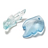 Transparent Frosted Acrylic Beads X-OACR-H039-06-2