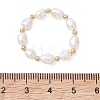 Natural Cultured Freshwater Pearl Finger Rings RJEW-JR01012-2