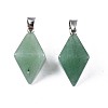 Natural Green Fluorite Pendants G-N326-107E-2
