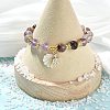 Natural Lodolite Quartz Bead Bracelets BJEW-JB14149-01-1
