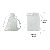 48Pcs 8 Colors Organza Bags Jewellery Storage Pouches Party Wedding Favour Gift Bags OP-FS0001-02-4