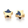 304 Stainless Steel & Enamel Beads STAS-T074-17G-2