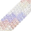 Electroplate Glass Beads Strands EGLA-D300-06-6mm-03-5