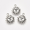 Tibetan Style Alloy Charms TIBEP-Q087-001AS-RS-1