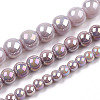 Electroplate Opaque Glass Beads Strands LS-GLAA-T032-P4mm-AB07-4