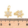 Brass Micro Pave Cubic Zirconia Pendants KK-C162-037B-G-3
