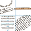 Unisex 304 Stainless Steel Chain Bracelets BJEW-TA0001-05P-20