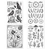 4 Sheets 4 Styles PVC Plastic Stamps DIY-CP0008-91A-8