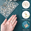 80Pcs 2 Style 201 Stainless Steel Pendants PALLOY-BBC00003-6
