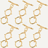 10 Sets Brass Toggle Clasps KK-BBC0021-03-6