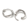 316 Surgical Stainless Steel Hoop Earrings EJEW-D096-18B-AS-2