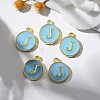 Golden Plated Alloy Enamel Charms LS-ENAM-S118-04J-5