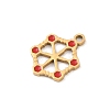 Christmas 304 Stainless Steel Enamel Pendants LS-STAS-B116-03F-G-2