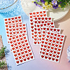 Heart Plastic Stickers DIY-TADJ0002-006B-5