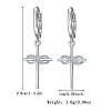 S925 Silver Moissanite Infinite Symbol Cross Earrings Fashion Simple Trendy JF2136-2-1