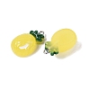 Spray Painted Opaque Resin Pendants RESI-Q232-01D-2