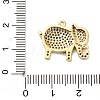 Brass Micro Pave Cubic Zirconia Pendants KK-L229-055G-3