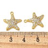 Brass Micro Pave Cubic Zirconia Pendants KK-C086-08G-3