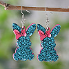 Easter Wood Dangle Earrings FS-WGE0D87-08-1