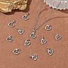 SHEGRACE Valentine's Day Brass Micro Pave Clear Cubic Zirconia Charms XGRQ4N444-704P-4