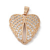 Brass Micro Pave Cubic Zirconia Pendants KK-P273-10A-KCG-1