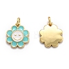 Brass Enamel Charms X-KK-O135-01E-2