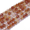 Natural Red Agate Beads Strands G-F596-35-4mm-1