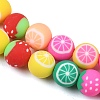 Handmade Polymer Clay Beads Strands PY-CBAEC33-02M-3